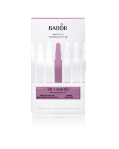 BABOR Ampoule Concentrates Lift & Firm 3D Firming Fluid. Die Gesichtszüge erscheinen nach der Anwendung wieder fester und jugendlich glatter, das Gesicht wirkt wie remodelliert.