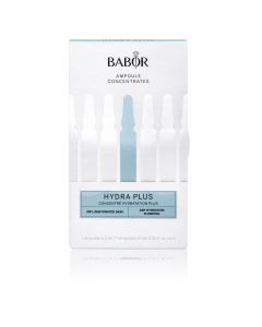 Das BABOR Hydra Plus Fluid spendet intensiv Feuchtigkeit. Bindet Feuchtigkeit über einen schützenden Film in der Haut. Reduziert Trockenheitsfältchen. Aus der Serie Ampoule Concentrates Hydration.