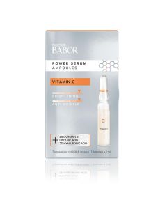 Einzelportioniertes Wirkstoff-Fluid mit Vitamin-C mit Brightening-Boost für den Sofort-Glow-Effekt.