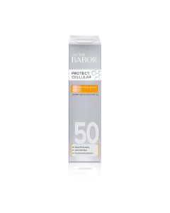 Leichter Balm für das Gesicht mit SPF50, intensiv beruhigtend und regenerierend.